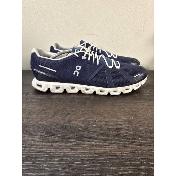 On Cloud 5 Midnight Navy White Men’s Running Shoes Size 13